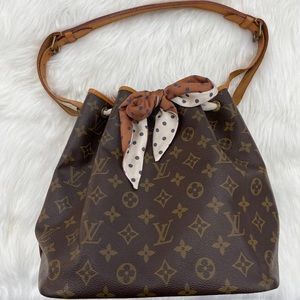Louis Vuitton medium brown handbag petit noe